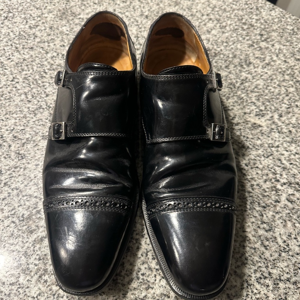 SUTOR MANTELLASSI Men’s Double Monk Strap Dress Shoes size 9 (US 10)